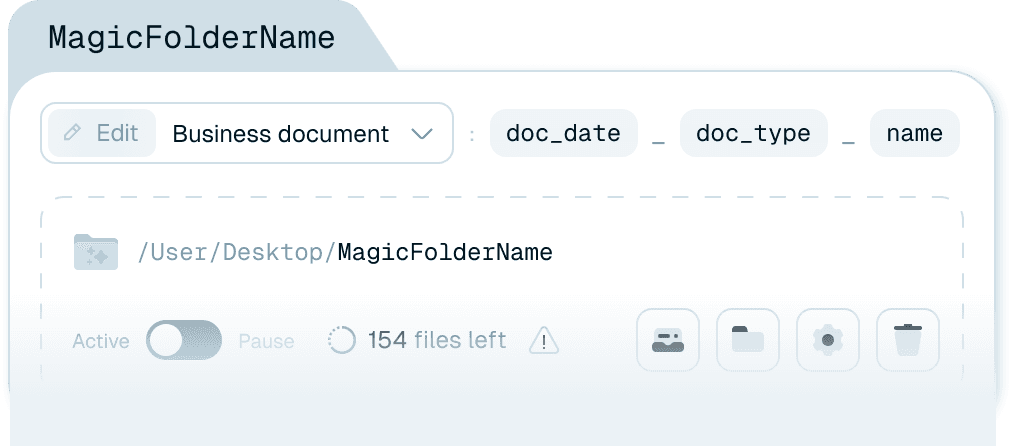 Magic folder example